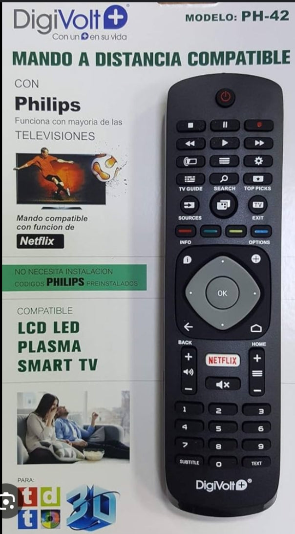 Mando a Distancia compatible con TV con philips