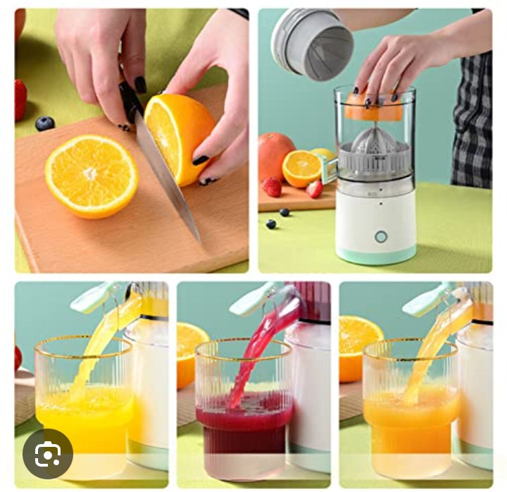Exprimidor de naranja recargable portátil