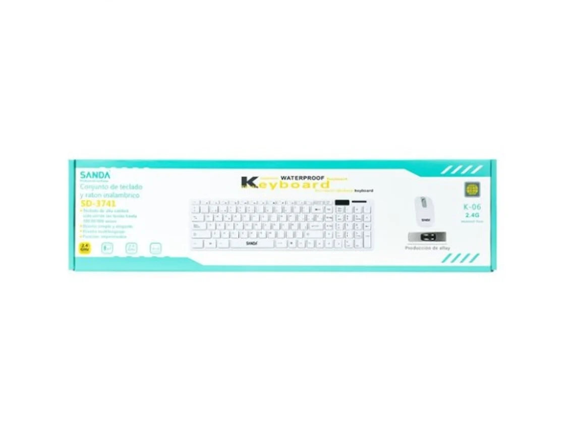 Teclado y mouse inalámbricos SANDA 2.4G