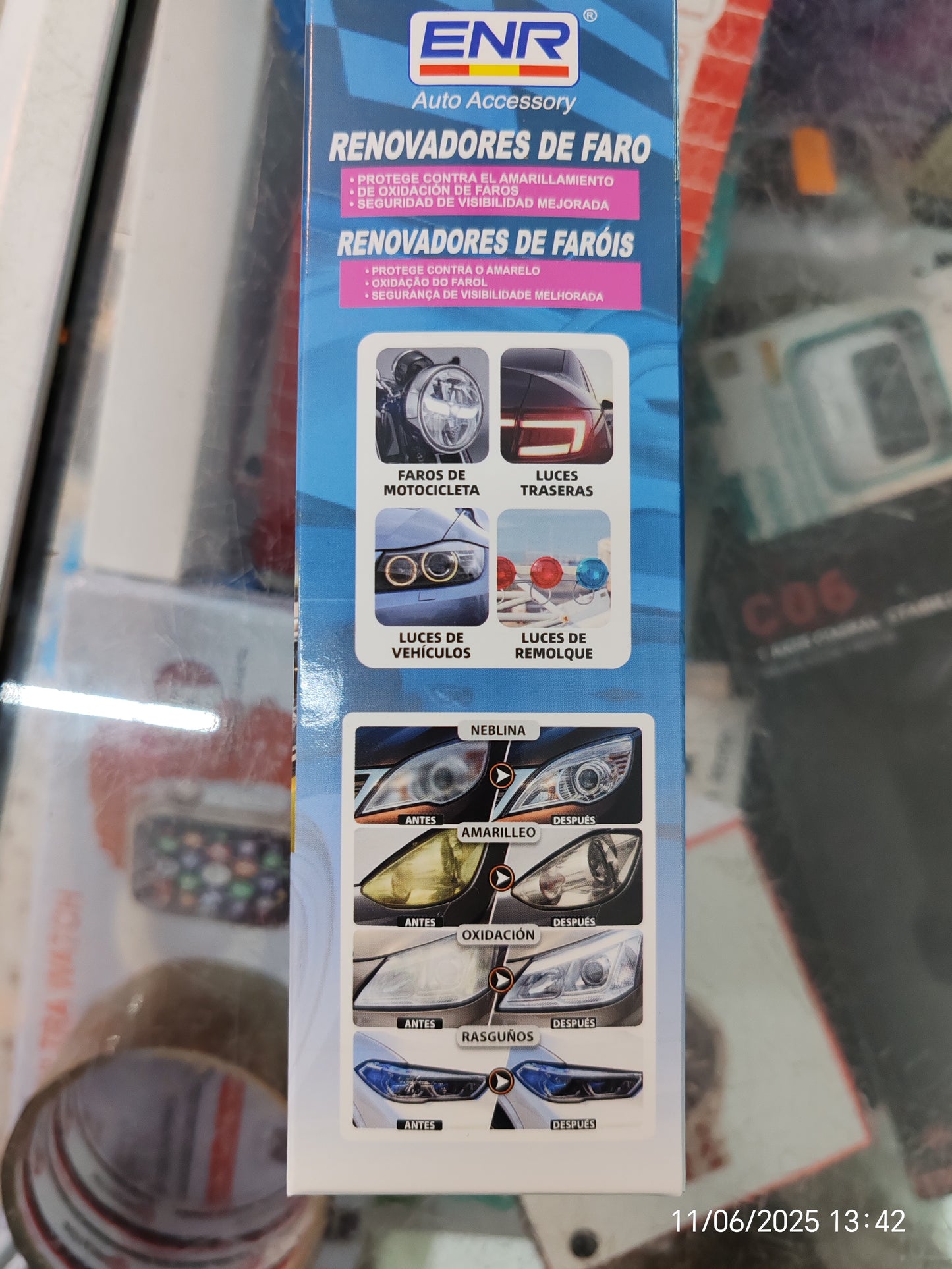 Renovadores de faro 200ml permite pasar ITV conducción Segura