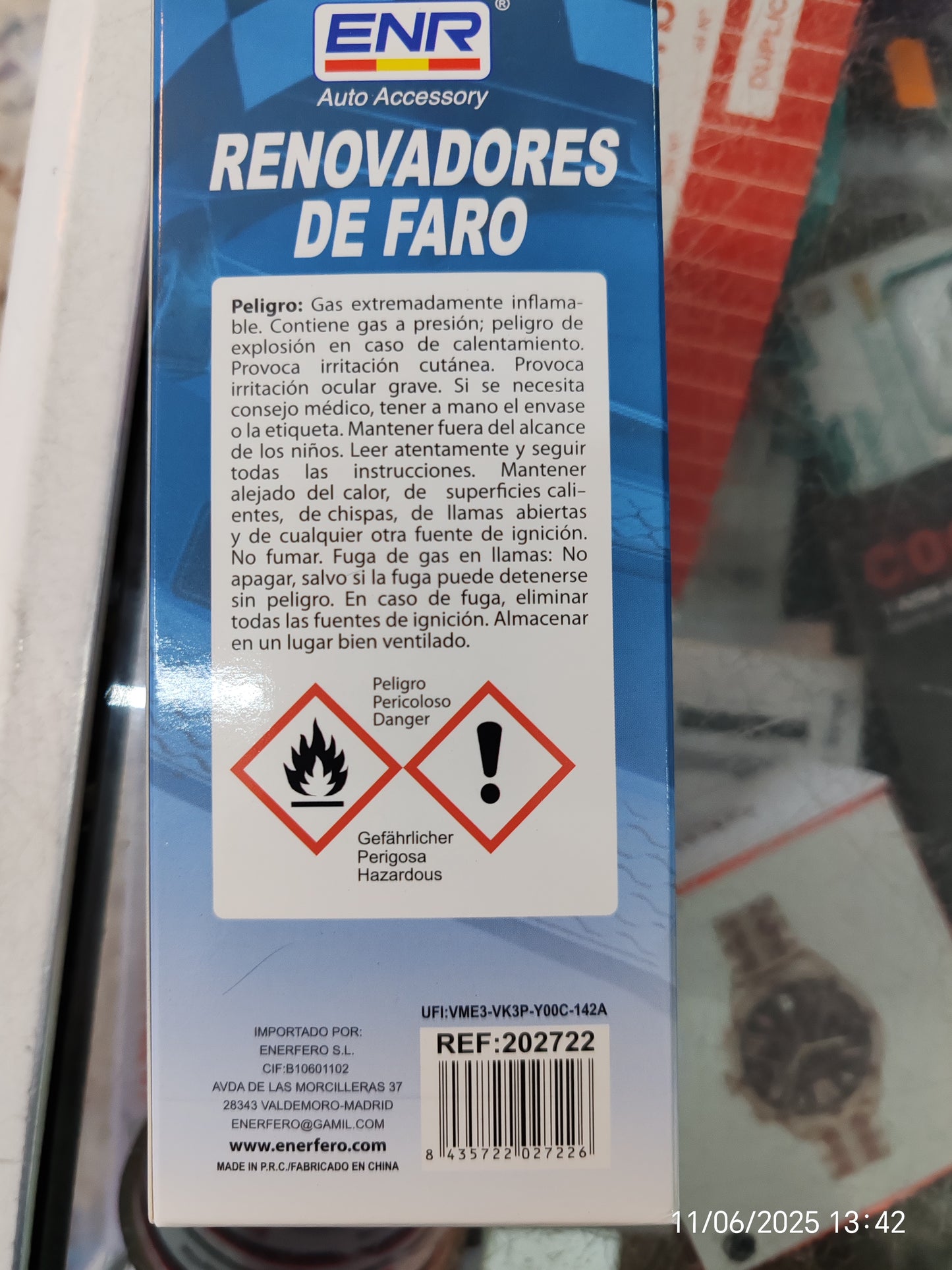 Renovadores de faro 200ml permite pasar ITV conducción Segura