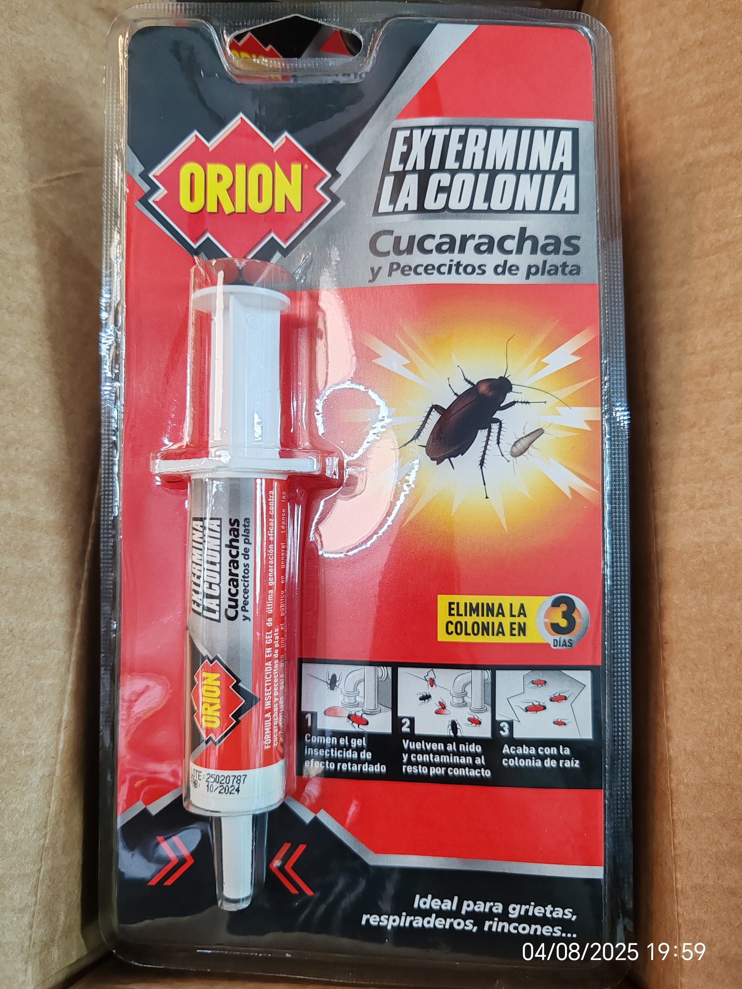 Jeringuilla para cucaracha muy muy buena