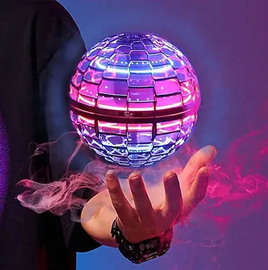 Bola voladora Boomerang Flyorb mágica con luces LED Drone Hover Ball Fly Nova Orb Flying Spinner