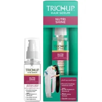 Serum de cabello Nutri Shine Trichup 60ml,Locion de pelo con aceite de argan y aceite de oliva, Elimina el Frizz ,Proviene la ruptura del cabello NOVE