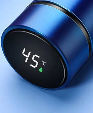 Taza térmica con pantalla de temperatura inteligente, termo de acero inoxidable 500ml, botella de agua