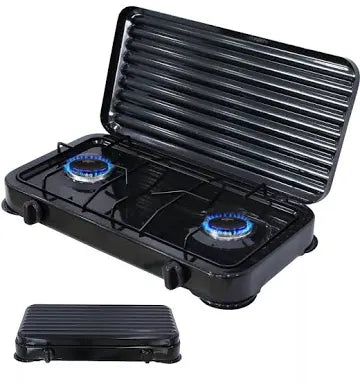 UD - Camping Gas Hornillo Doble Qbak , Qbak Cocina Portatil , Adaptable En Butano Y Bombona grande