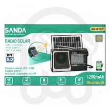 radio con placa solar muy muy chulo para cargar el móvil lleva dos entradas USB recargable portátil