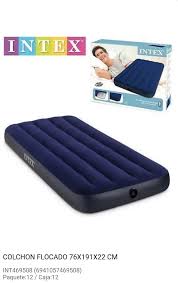 Colchón Hinchable resistente para exterior, ideal para camping., Medidas: 1.37x1,91x22 cm