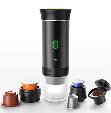 Cafetera portátil inalámbrica, cafetera Espresso para coche