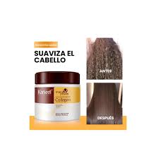 Mascarilla colágeno natural 🤩Karseell Colágeno Mascarilla Pelo 500ml, Maca Esencia