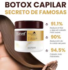 Mascarilla colágeno natural 🤩Karseell Colágeno Mascarilla Pelo 500ml, Maca Esencia