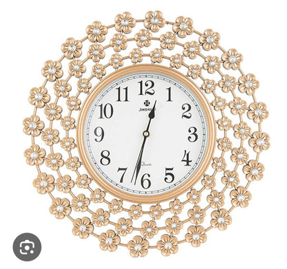 reloj para pared color dorado metalizado