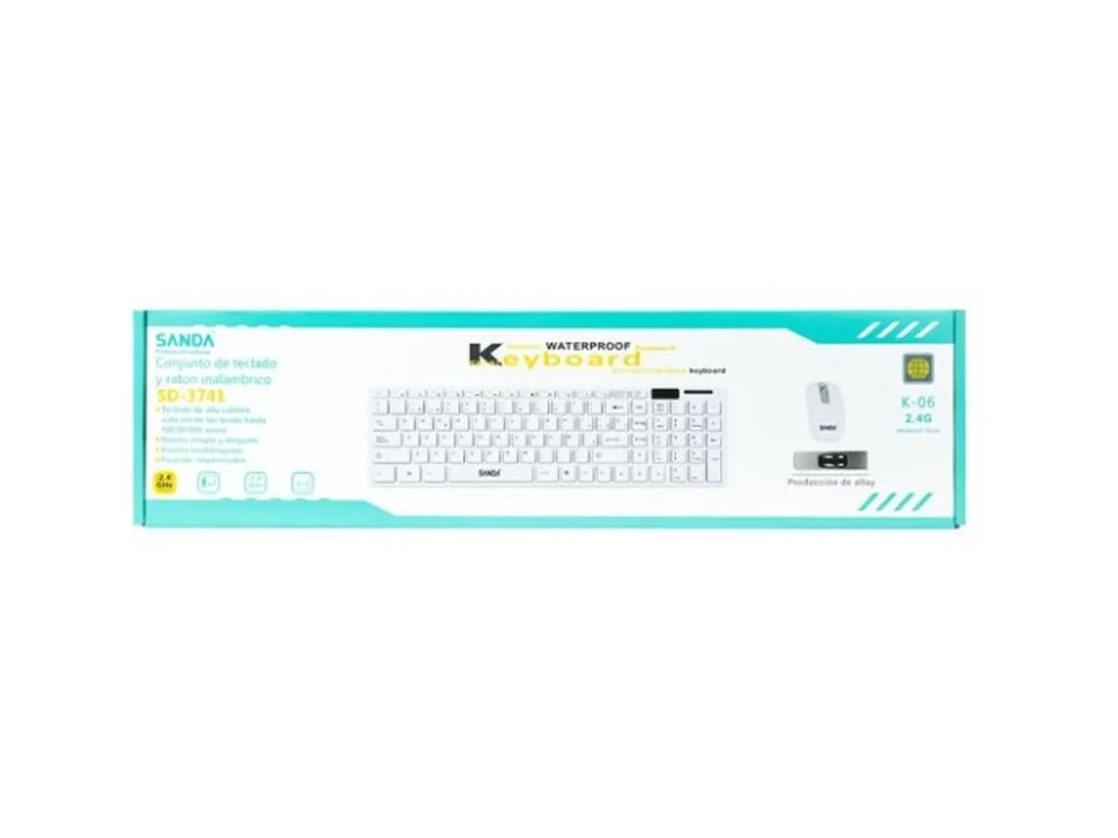 Teclado y mouse inalámbricos SANDA 2.4G