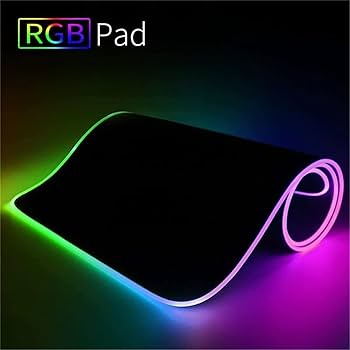 Alfombrilla de ratón RGB para video juegos con luces 🚨 80x30