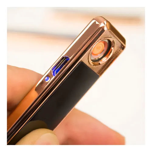 ENCENDEDOR DE LUJO RECARGABLE USB LINGOTE MECHERO