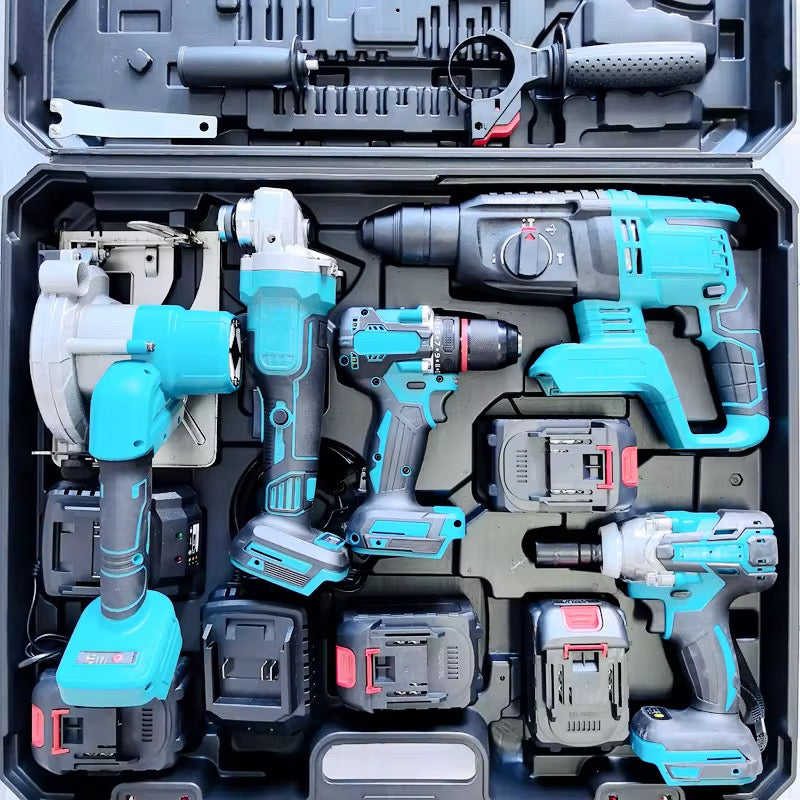 El Mejor Descuento Certificado de Alta Calidad para MKT Inalámbrico Combo Herramientas Eléctricas 5 en 1 Kits Set 20V 21V Kit de Herramientas de Batería para Uso Doméstico 179€ sin Coste