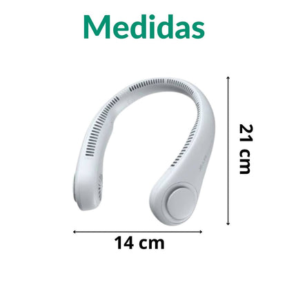 Ventilador de cuello 🧣😂 echa fresco para que no pases calor en la calle