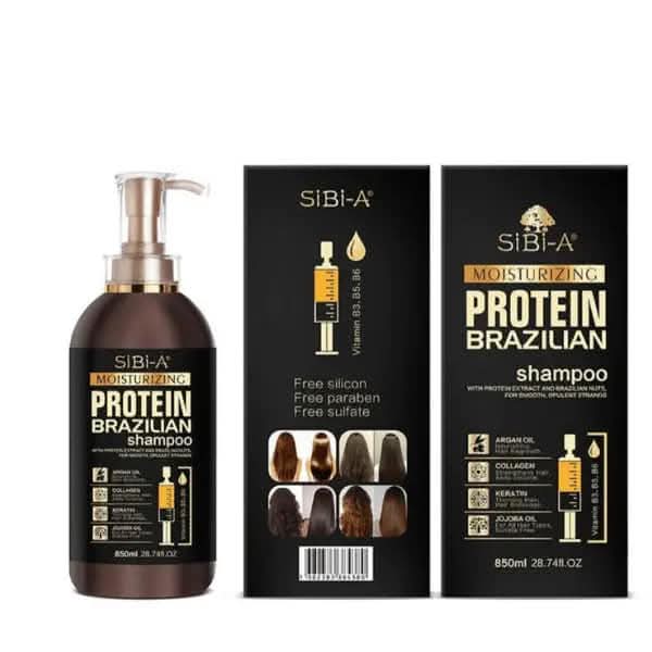 Champú con vitamina brasileña  marca moisturizing keratina natural argán collagen keratin jojoba oíl dé 800ml