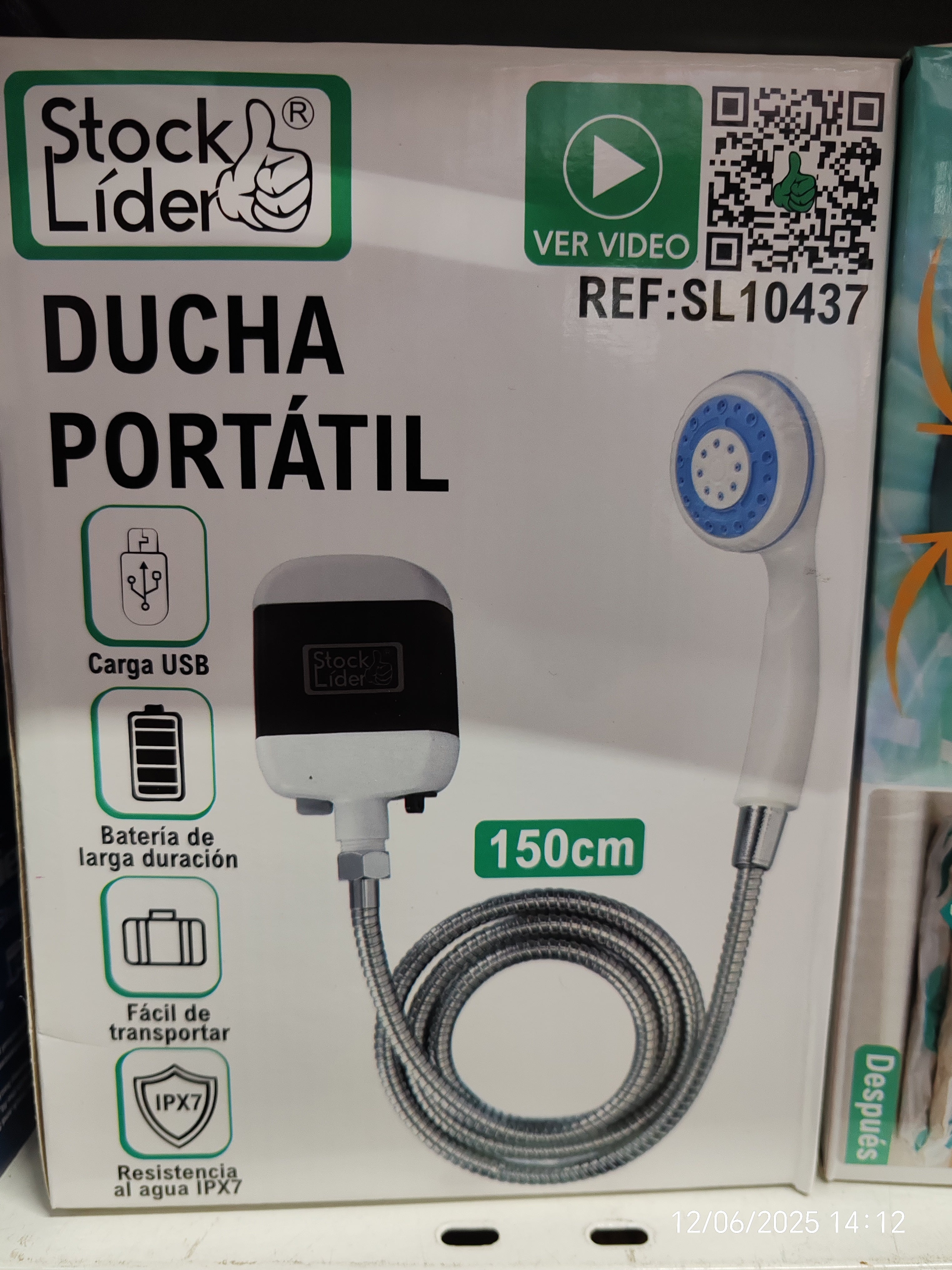 Ducha portátil recargable portátil inalámbrica