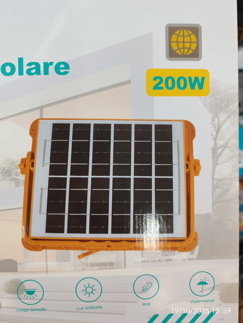 Lampara led Fuco solar dé 200W