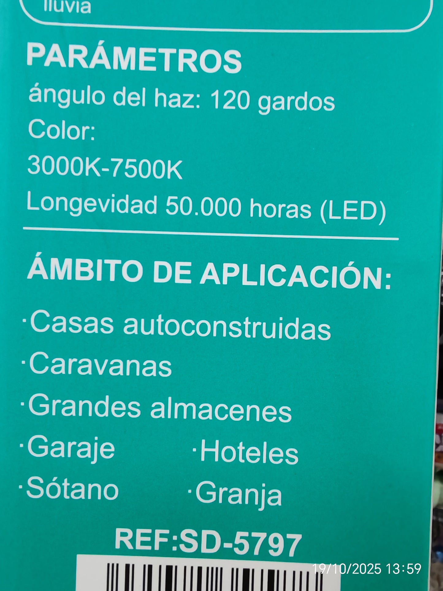 Lampara led Fuco solar dé 200W