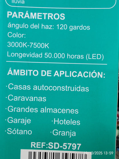 Lampara led Fuco solar dé 200W