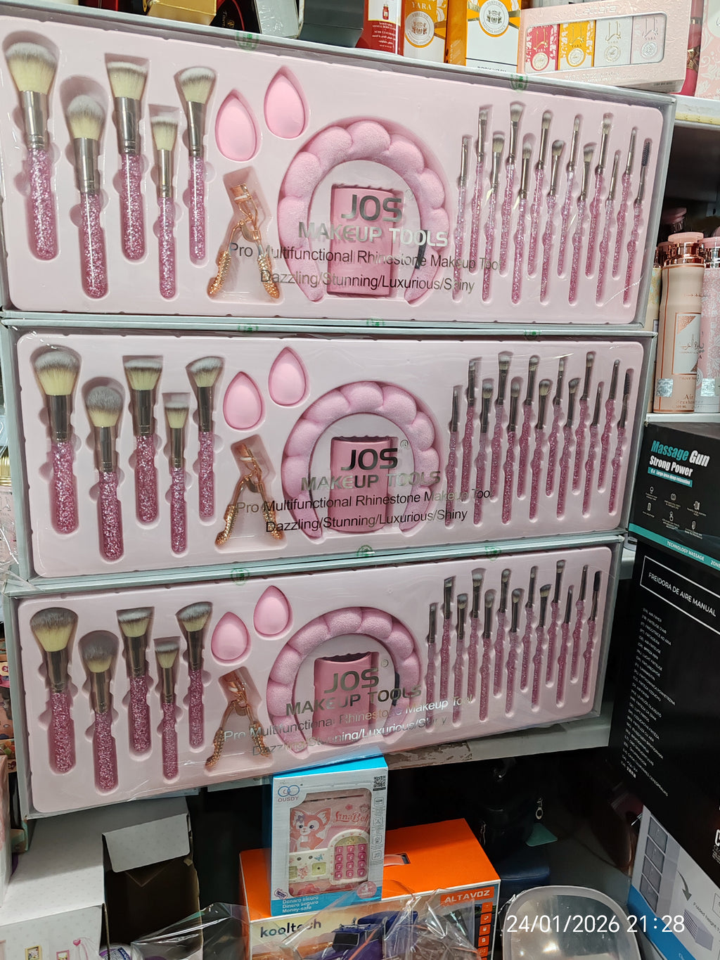 Set de brochas maquillaje, Pack de brochas de maquillaje, Kit de brochas, Colección de 23 brochas de maquillaje con un lujoso aro de pelo y rizador
35€€€ color Rosa 🩷