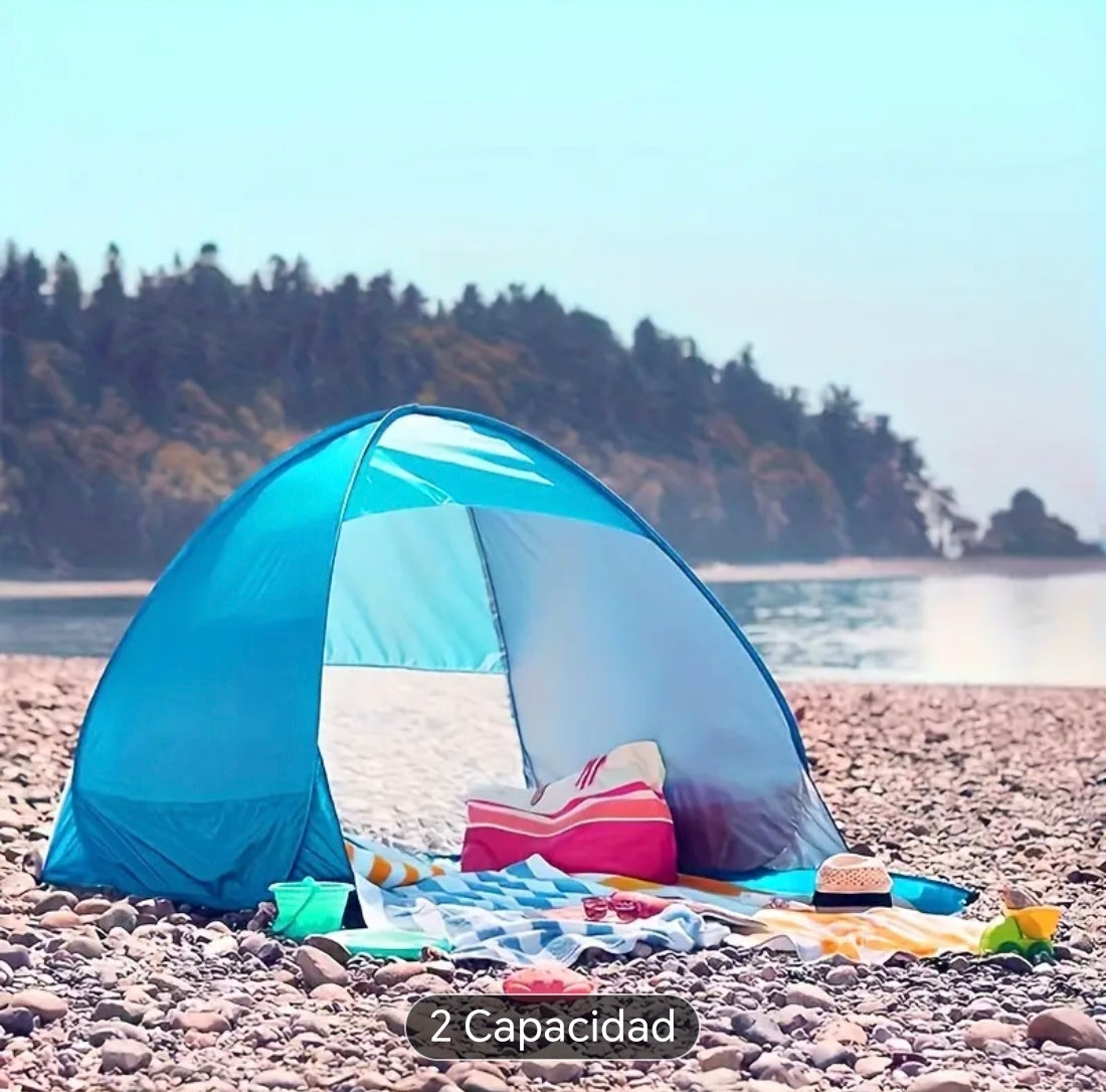 Carpa playa, tienda Playa accesorios, Tienda de Playa Portátil Ligera y Duradera que Te Protege del Sol - ¡ Protección UV UPF 50 la medida en la foto