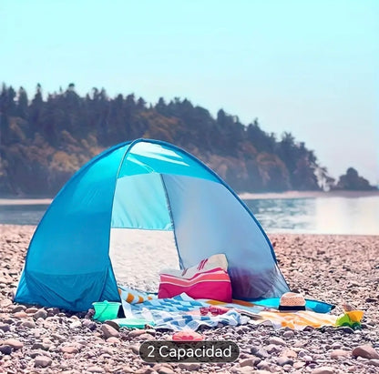 Carpa playa, tienda Playa accesorios, Tienda de Playa Portátil Ligera y Duradera que Te Protege del Sol - ¡ Protección UV UPF 50 la medida en la foto