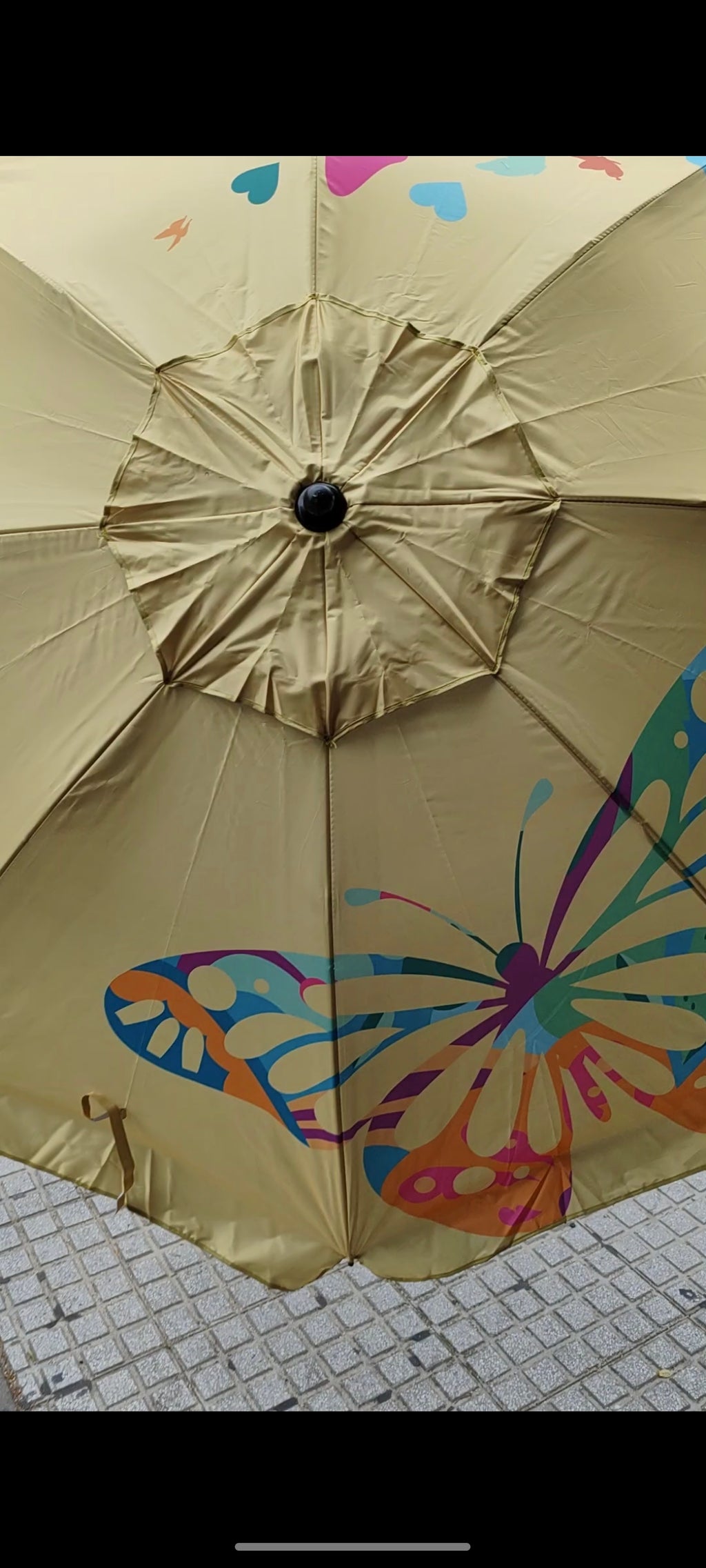 Sombrilla aluminio con protector solar barritas de silicona de buena calidad medida 220cm