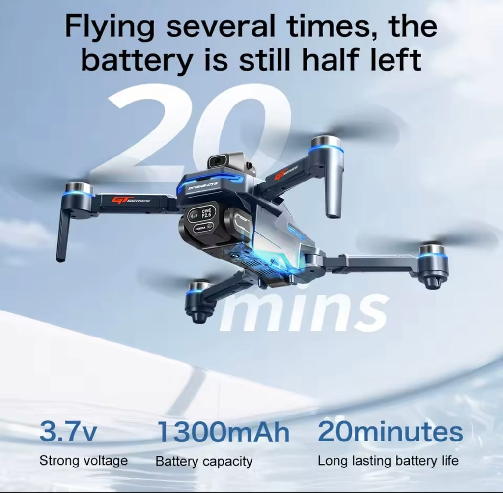 Dron con cámara batería recargable portátil inalámbrica recargable dé 1300mah
