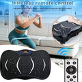 Máquina de Ejercicios con Plataforma Vibratoria, 2 Bandas de Resistencia, Pantalla LED, Plataforma Vibratoria para Entrenamiento de Cuerpo Completo, con mando