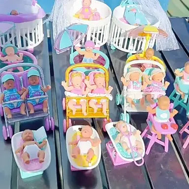 Mini Baby Serie 2 de ZURU, cápsula misteriosa Coleccionable, Juguete para niñas, bebé Realista en Miniatura, Kit de Juego y Accesorios