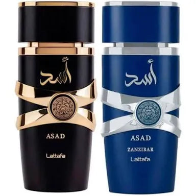 Pack perfumes Asad y Asad Zanzíbar EDP para hombres de Lattafa de 100 ml
38.90€