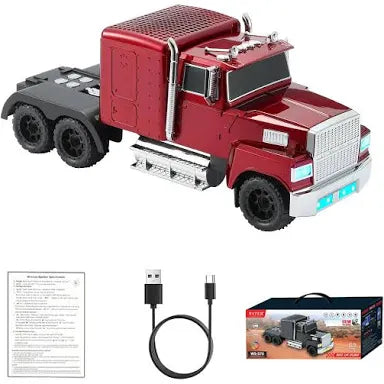 Altavoz Bluetooth WS-570, réplica de camión Retro Americano: Sonido HD portátil, estéreo TWS, Radio FM, Luces LED de 
55,00 €