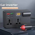 Inversor de corriente 12v a 220v 12 a 220 para coche, Inversor de Coche 12V-24V Convertidor de Energía Universal con, Campers accesorios, USB y c