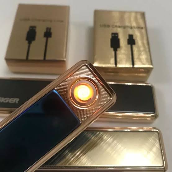ENCENDEDOR DE LUJO RECARGABLE USB LINGOTE MECHERO