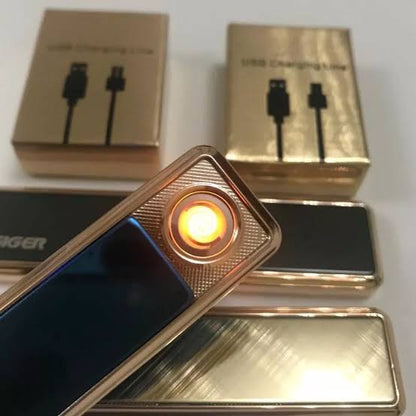 ENCENDEDOR DE LUJO RECARGABLE USB LINGOTE MECHERO