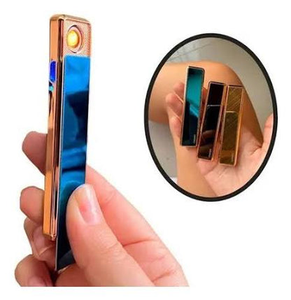 ENCENDEDOR DE LUJO RECARGABLE USB LINGOTE MECHERO