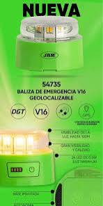 Baliza de emergencia conectada (V16) JBM 🚨 homologada datos incluidos hasta 2038 GPS