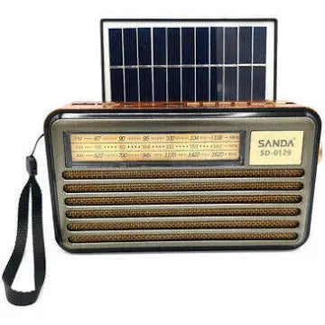 radio con placa solar muy muy chulo para cargar el móvil lleva dos entradas USB recargable portátil