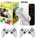 Proyector con más de 10.000 mil juegos con dos mandos inalámbricos hasta 150 pulgadas una pasada muy bueno
