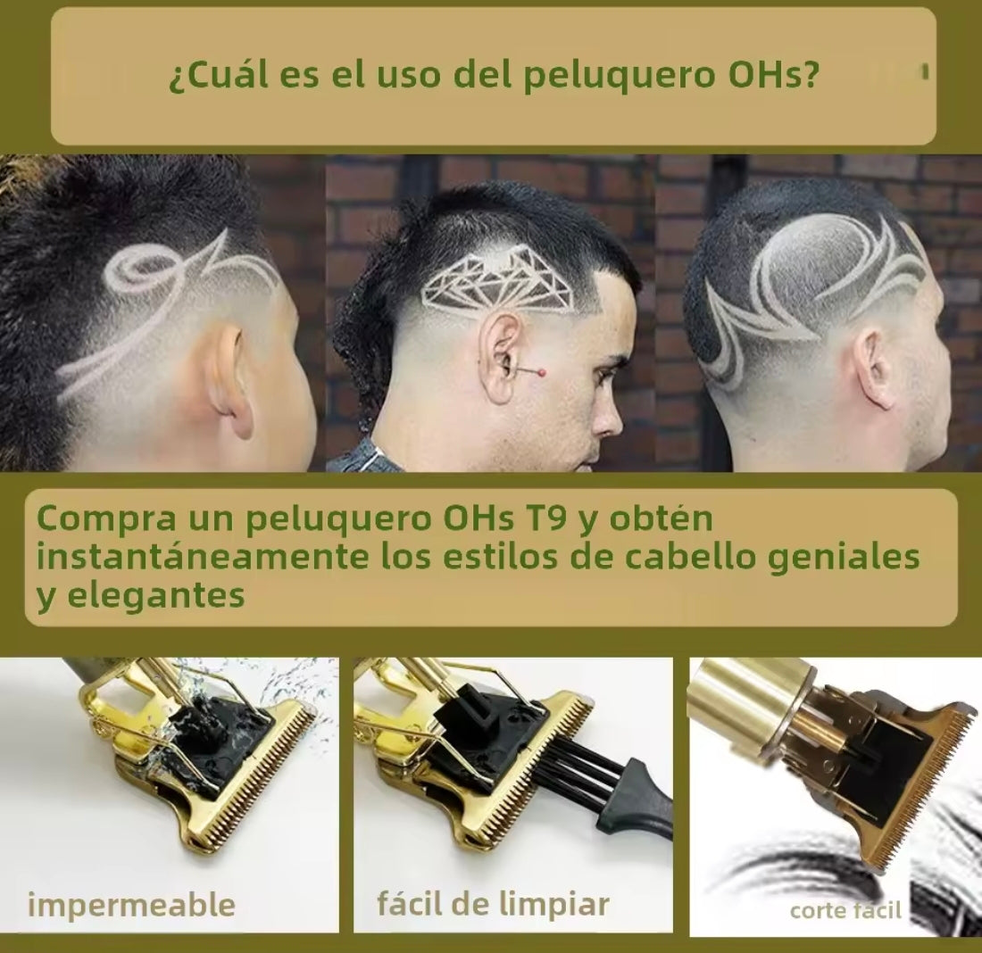 Maquina cortar pelo inalámbrica recargable portátil buena calidad