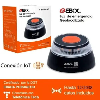Luz de Emergencia Geolocalizada V16 HOMOLOGADA DGT, baliza v16 geolocalizada dgt, luz emergencia v16 homologada con gps,en pilas incluidas,
