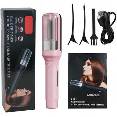 Recortadora inalámbrica 2 en 1 para el cabello, recortadora eléctrica para el cabello de mujer,  recargable por USB,
