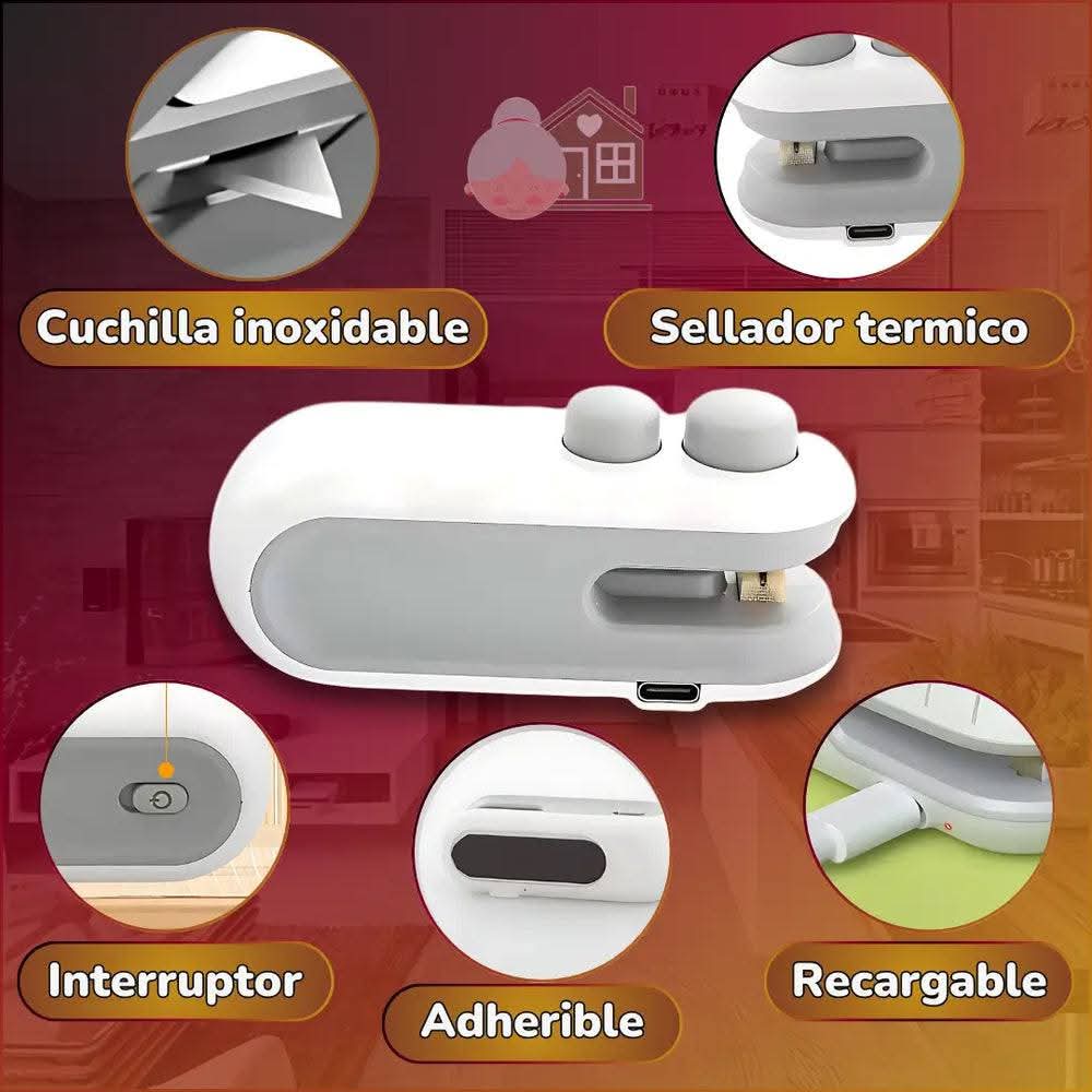 Míni selladora para las bolsas de patata