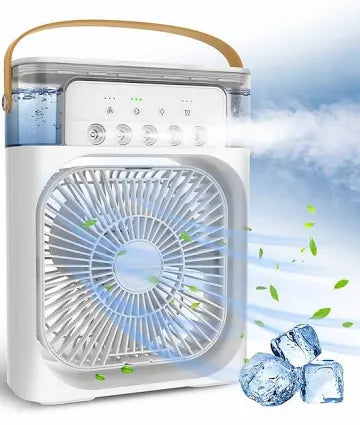 Mini aire acondicionado portátil 3 en 1con vapor ♨️ con agua hielo