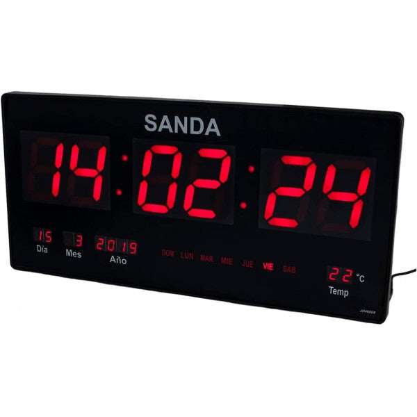 Reloj Digitales Reloj De Pared Digital despertador ⏰ sensor y pantalla LCD  calandrado