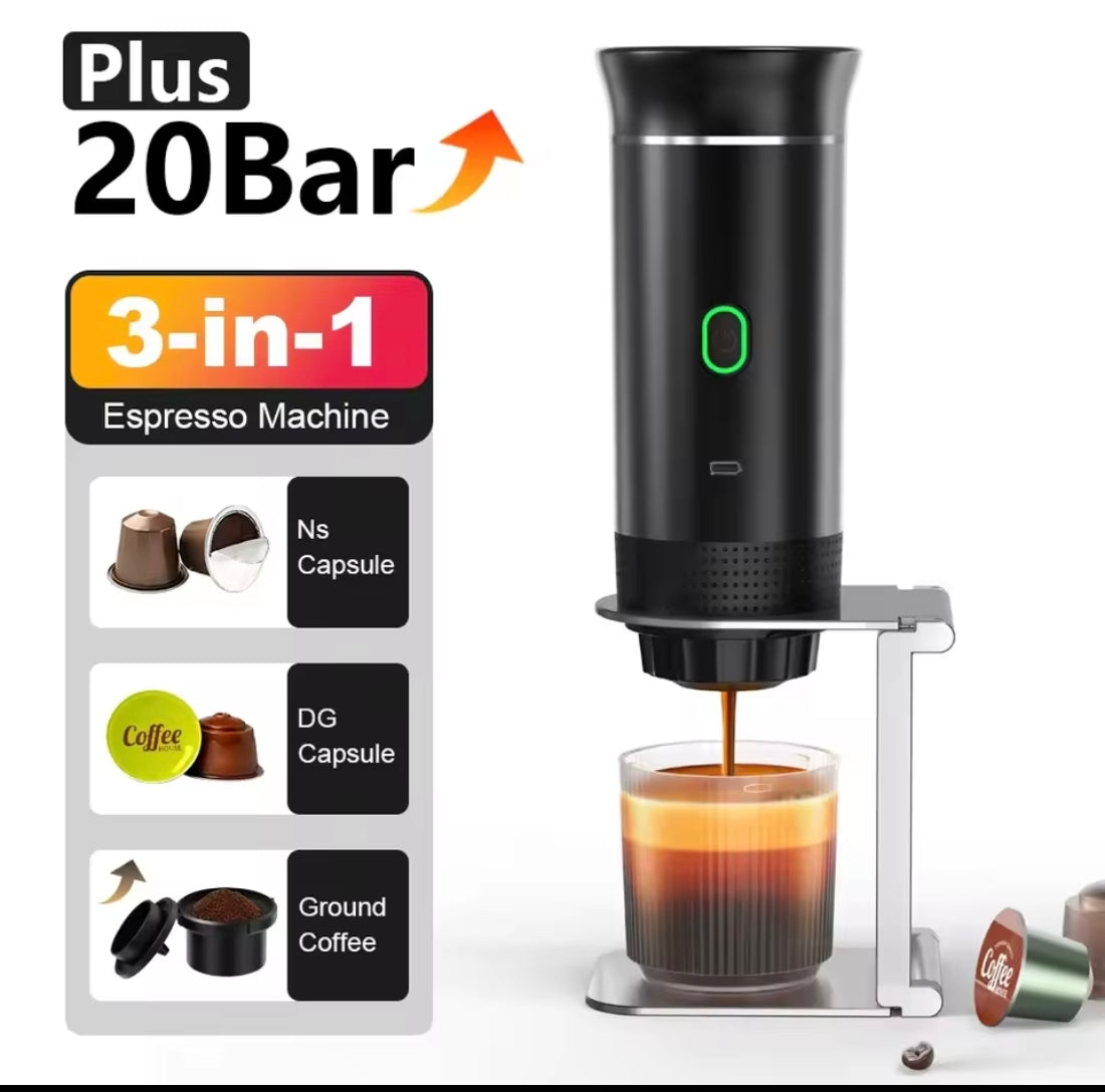 Cafetera portátil inalámbrica cápsulas
