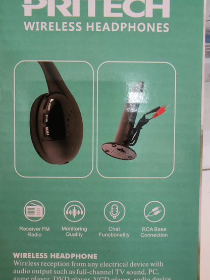 Casco inalámbrico TV 📺 receiver radio Fm 5en 1